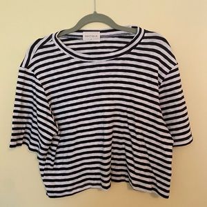 Black and white stripped top